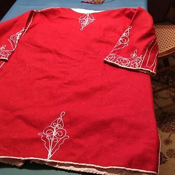 Vintage Handmade Christmas Robe Drummer Boy Wiseman Robe Ugly Christmas Jacket - Picture 6 of 10